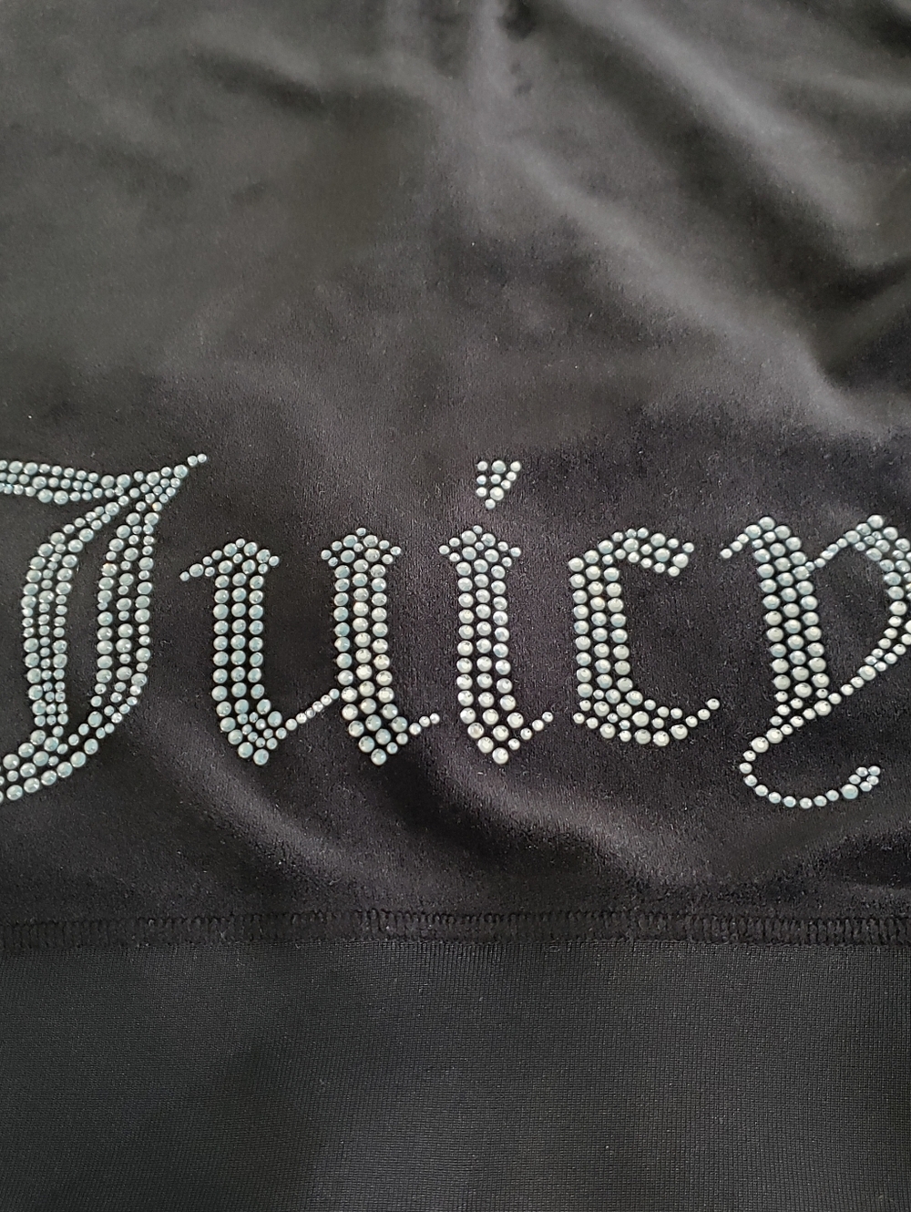 NWOT! JUICY COUTURE Women's Y2K Velour Full-Zip LS Hooded Sweatshirt (M) Black - Picture 7 of 8